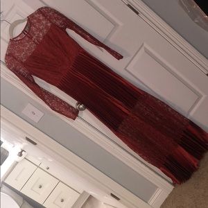 NEW Red Long ASOS Dress